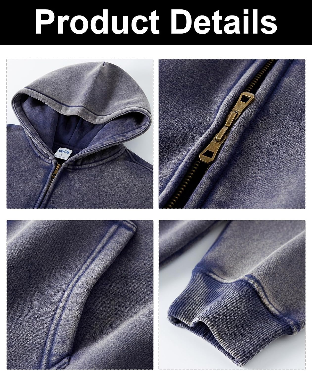 23 Washed Zip Up Hoodies | Inflation Streetwear